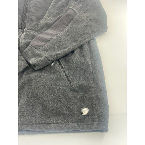 Ski Doo Fleece Jacket Mens Small Gray Black Full Zip Warm Sno Gear Warm Winter - Picture 5 of 7